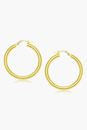 14k Gold Classic 40mm Hoop Earrings