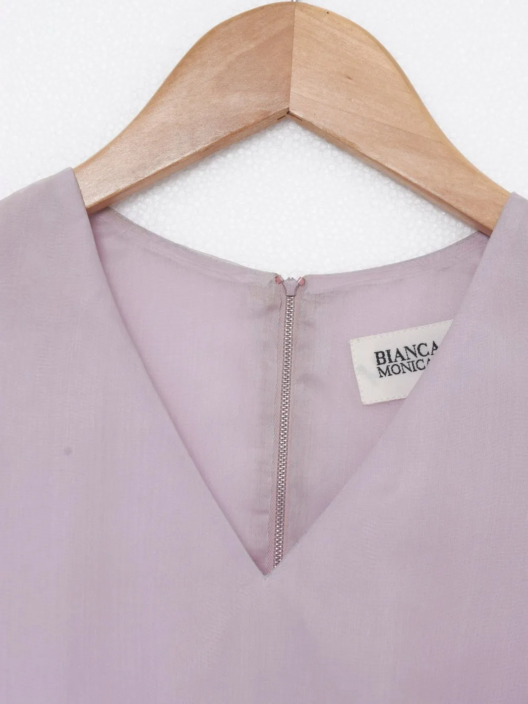 1980s lilac silk chiffon dress from Bianca e Blu Monica Bolzoni