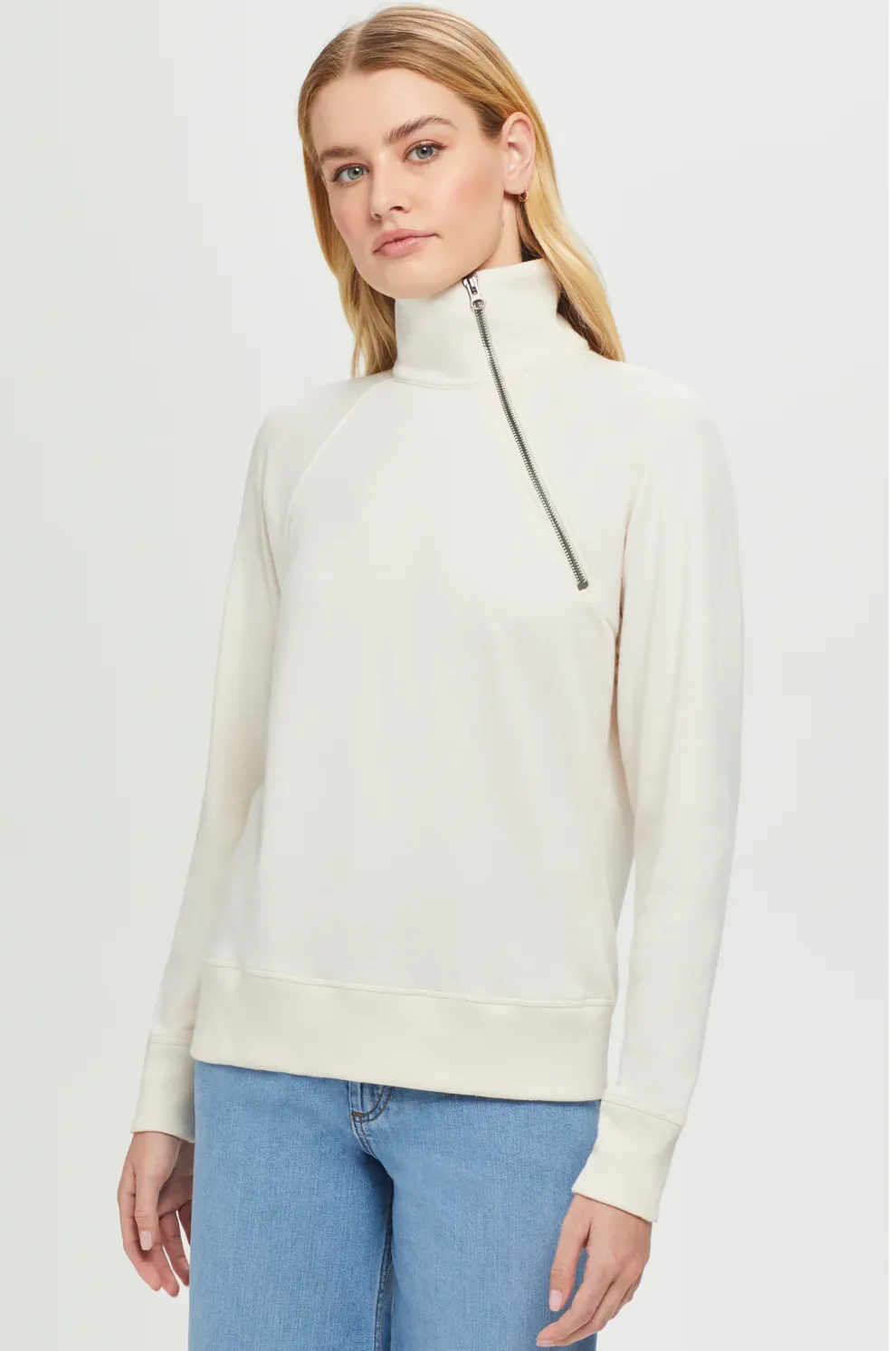 27535WSN METROPOLIS ZIP NECK SWEATSHIRT