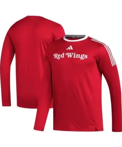 adidas Men's NHL Detroit Wings AEROREADYÂ® Long Sleeve T-Shirt