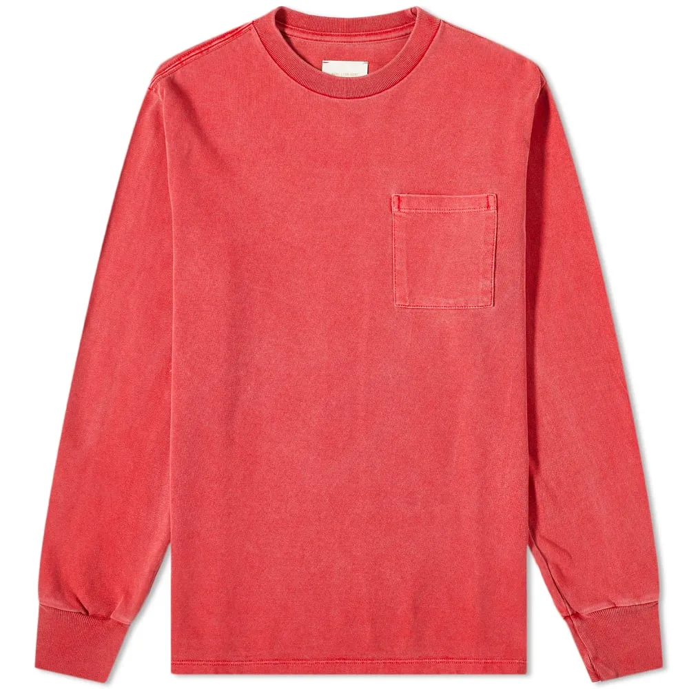 Aimé Leon Dore Long Sleeve Washed Pocket TeeAmerican Beauty