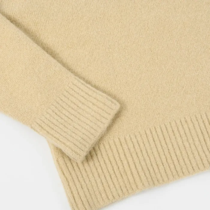 AMI PARIS  |Crew Neck Heart Casual Style Unisex Wool Nylon Long Sleeves