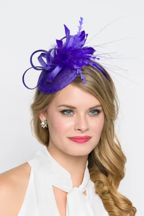 Arianna Fascinator - Violet Purple