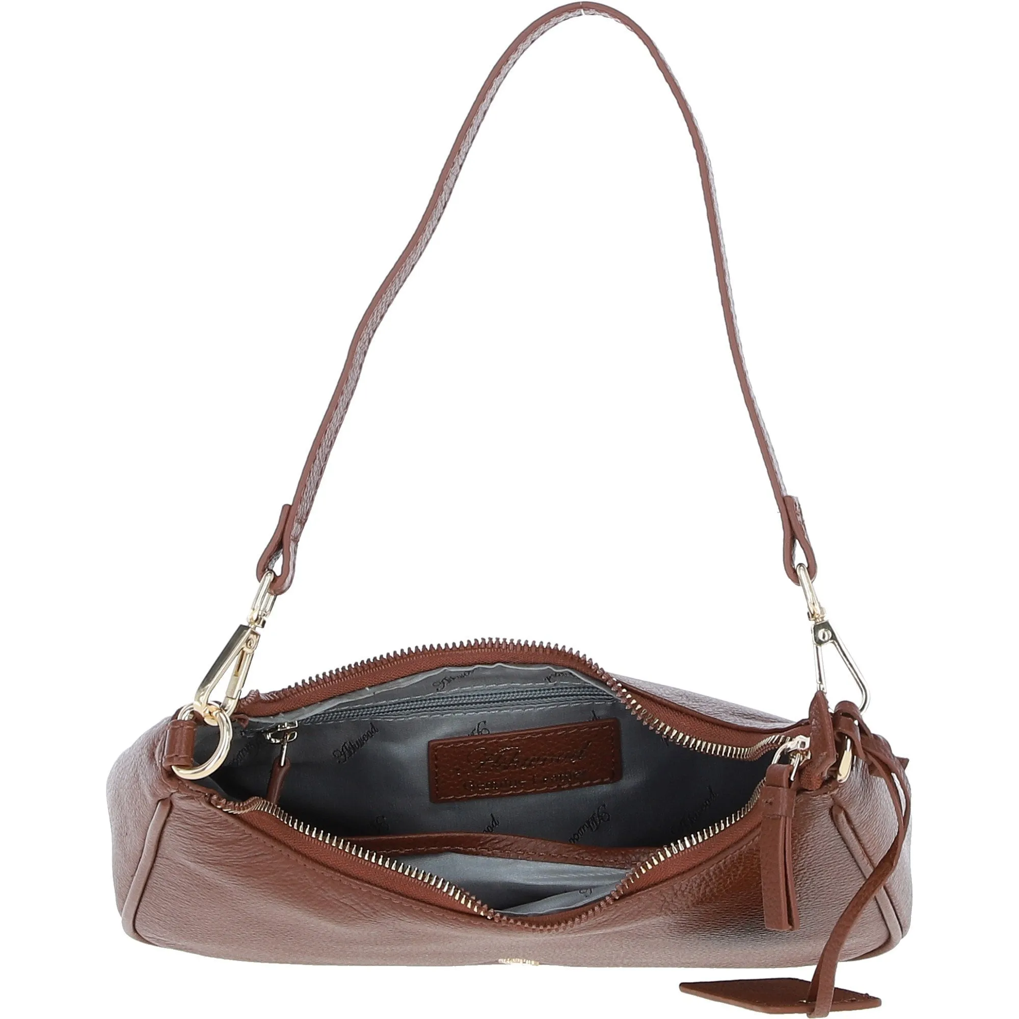 Ashwood Leather Ladies Shoulder X Crossbody Bag Tan: 64397