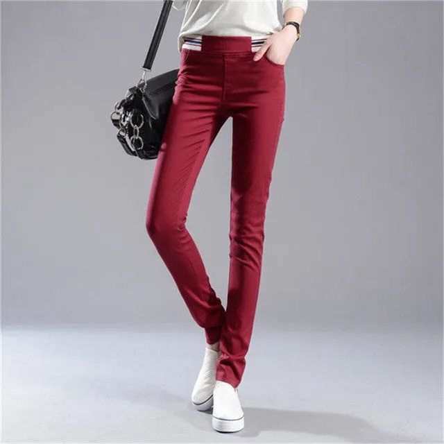 Autumn Winter Plus Size Fashion Women Leggings New Ankle Leggings Woman False Thin High Quality Legging 71892 SM6