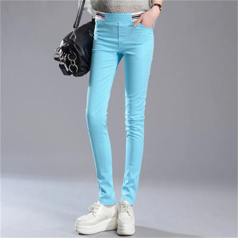 Autumn Winter Plus Size Fashion Women Leggings New Ankle Leggings Woman False Thin High Quality Legging 71892 SM6