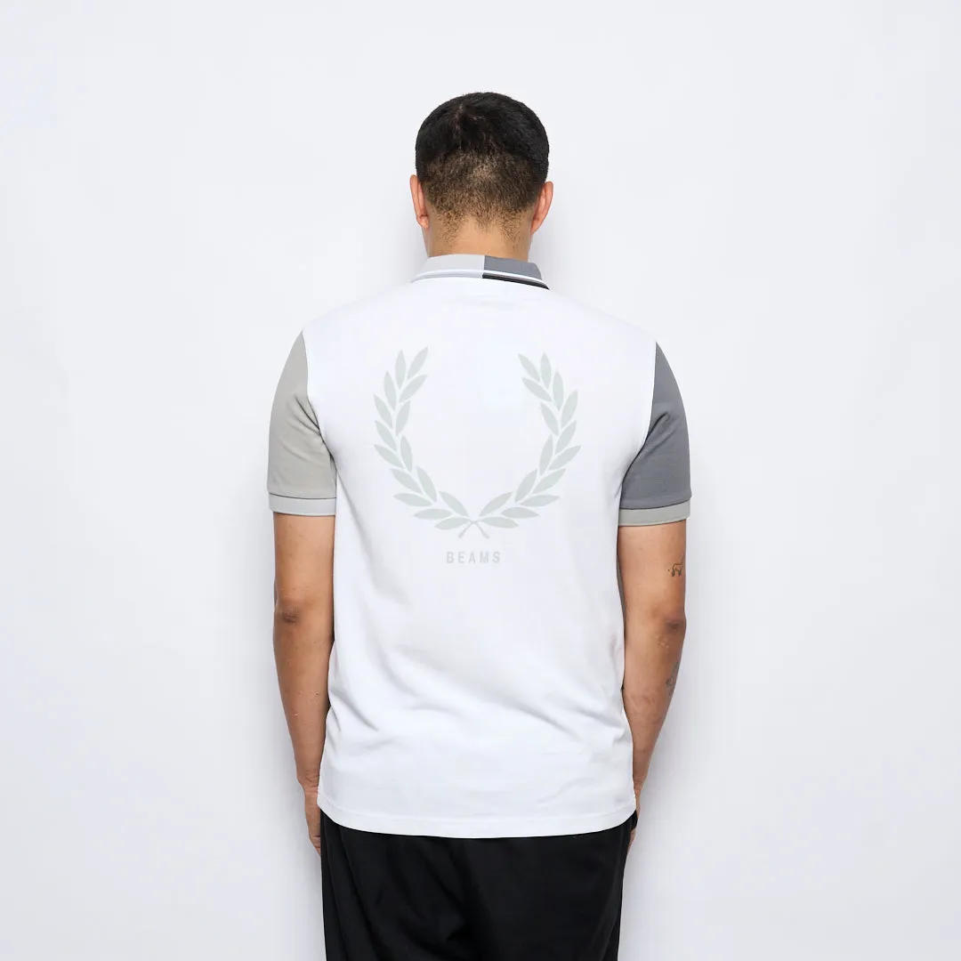 Beams x Fred Perry - Blank Canvas Polo (White)