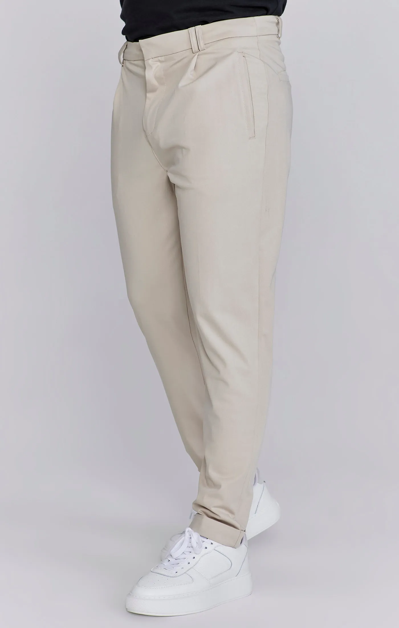 Beige Smart Chinos