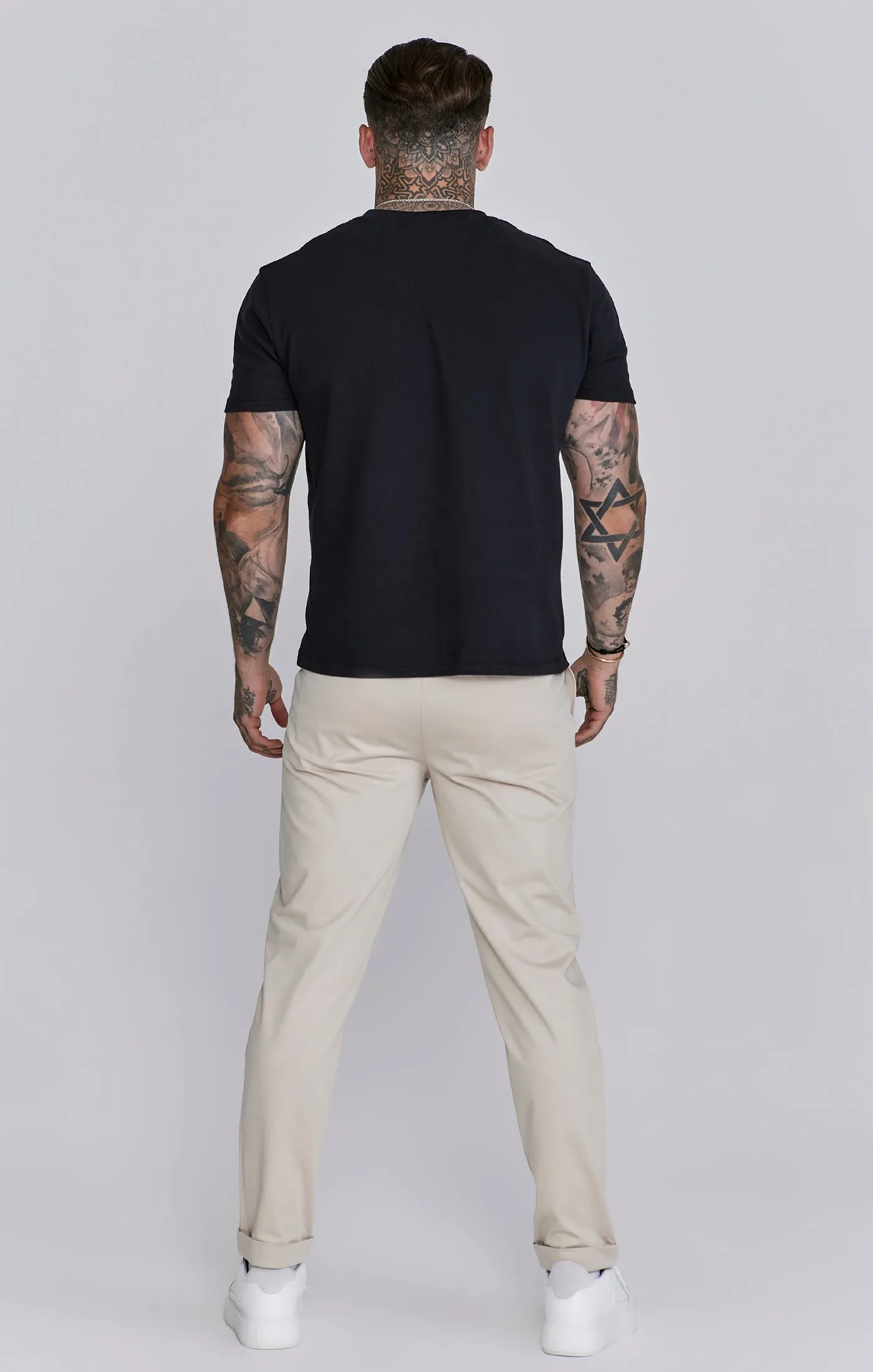 Beige Smart Chinos