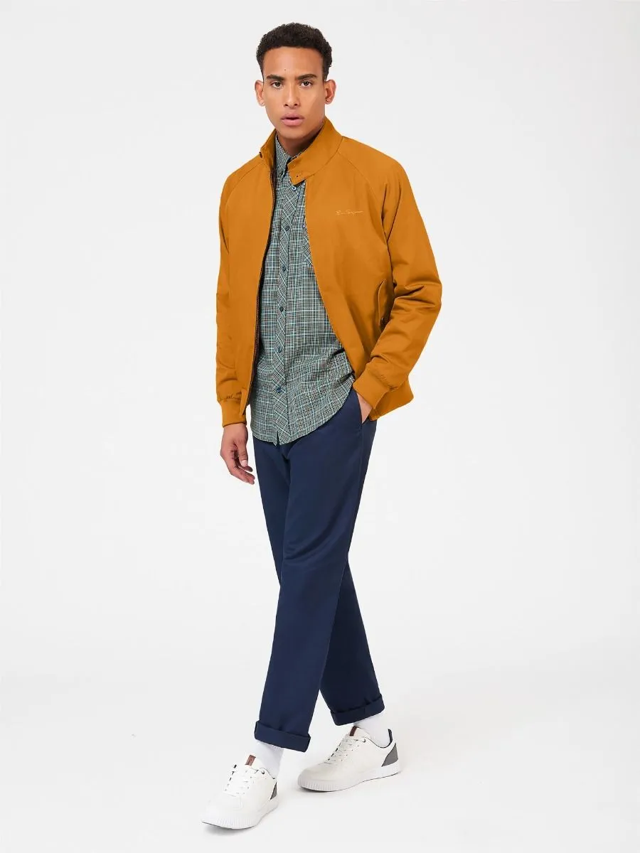 Ben Sherman Signature Casual Harrington Jacket Mustard