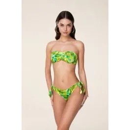 Bikini a fascia e slip nodi regolabile donna Fantasia