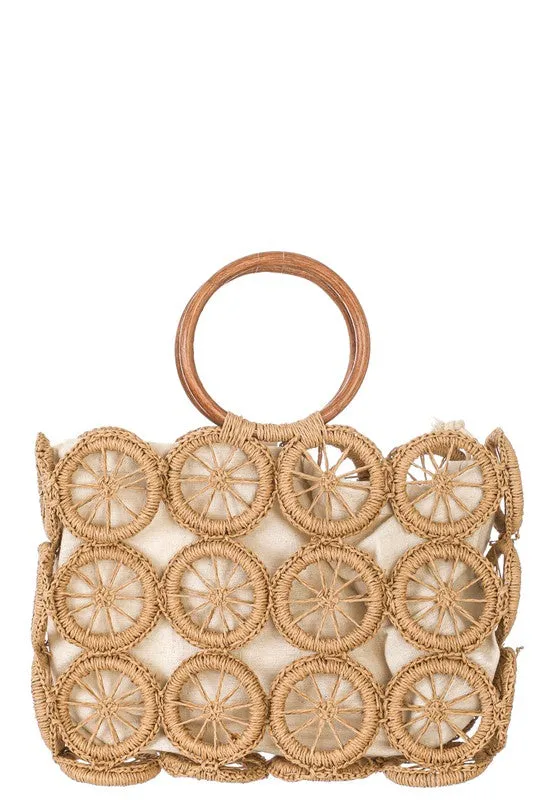 Boho Multi Circle Summer Beach Bag