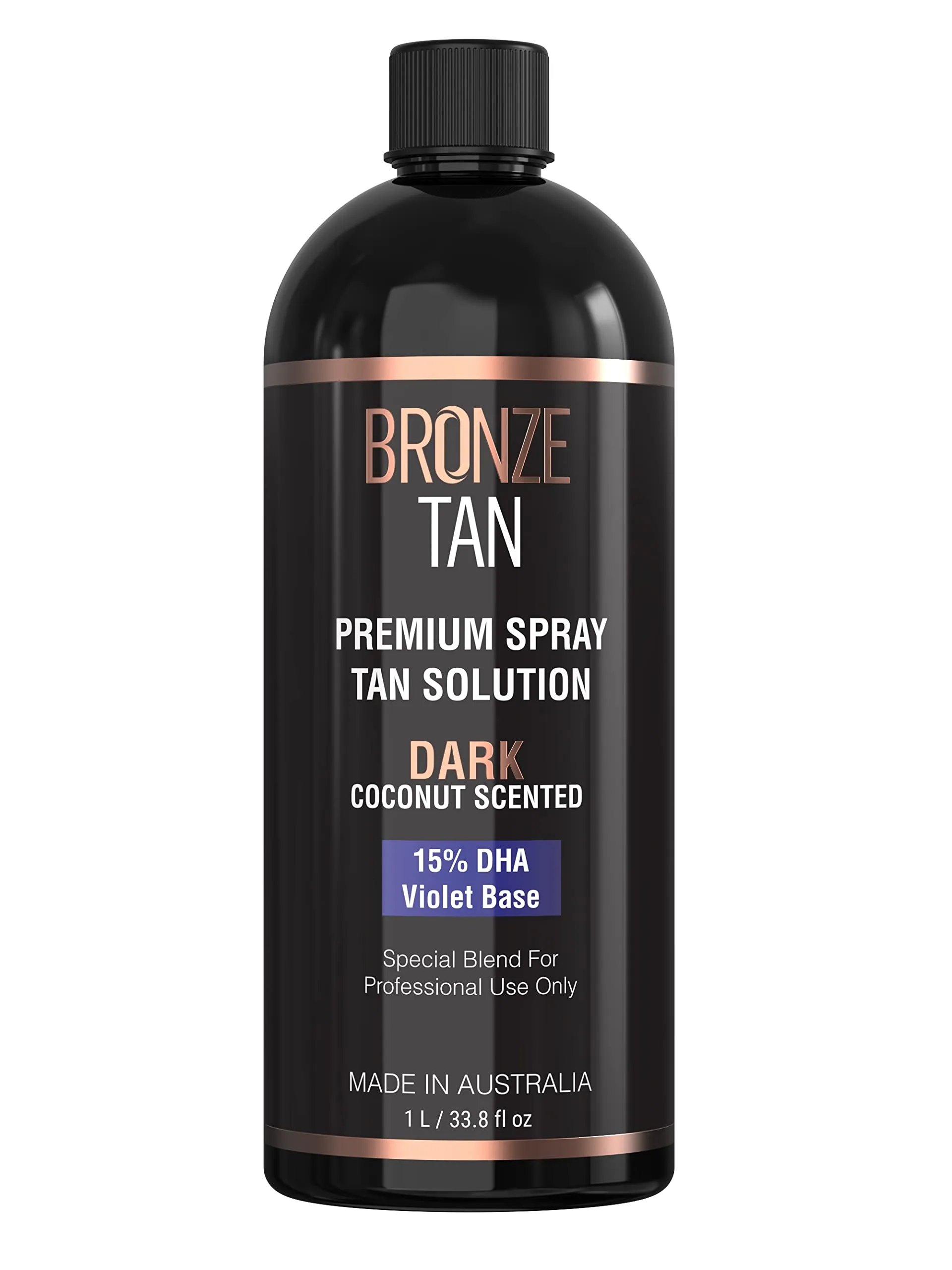 Bronze Tan Special DARK Blend Premium Spray Tan Solution For Spray Tanning Professionals - Coconut Scented Sunless Tanning Solut