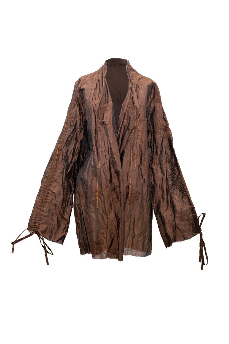 Brown Drawstring Jacket