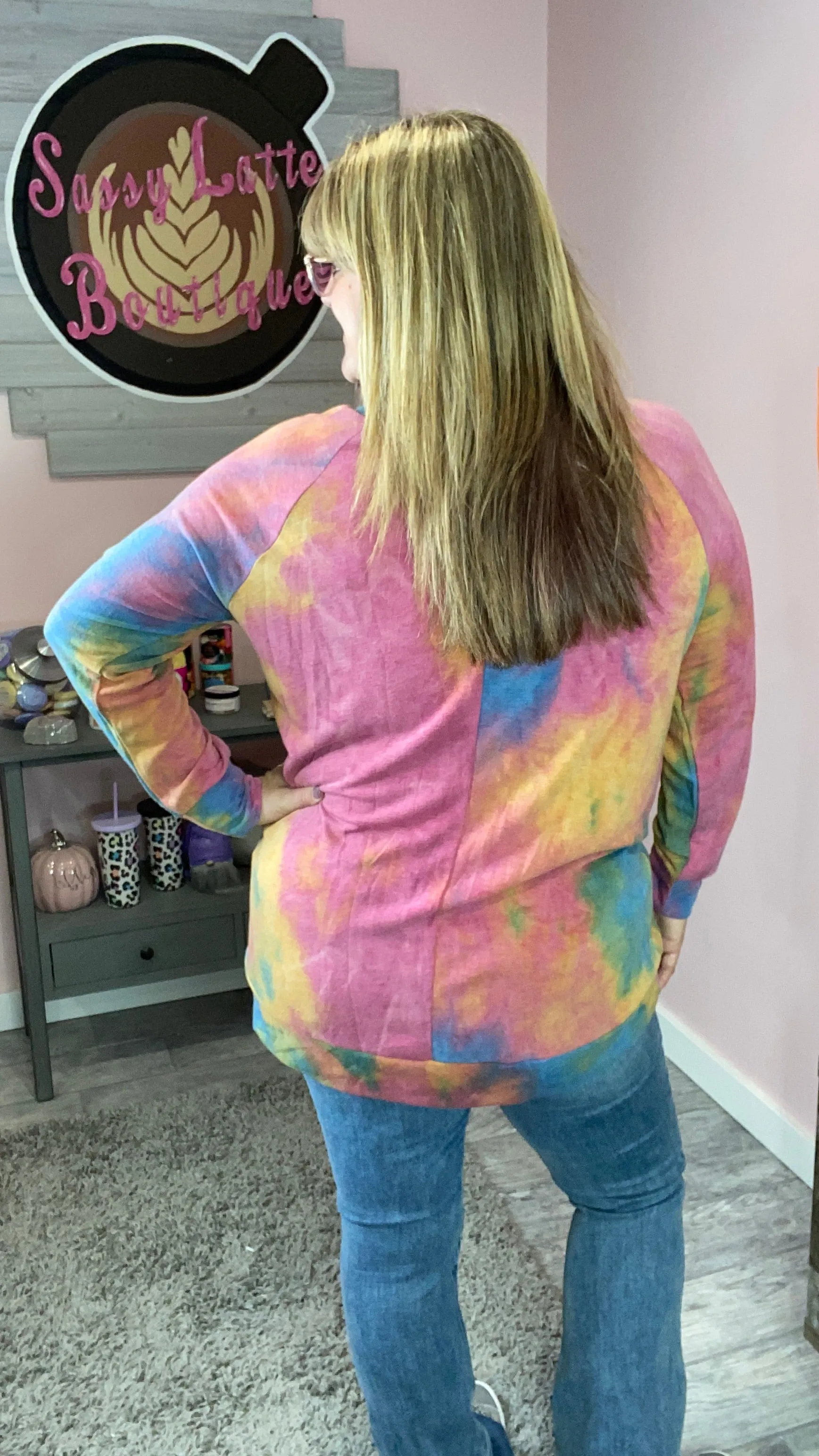 Bubblegum Tie-Dye Sweater