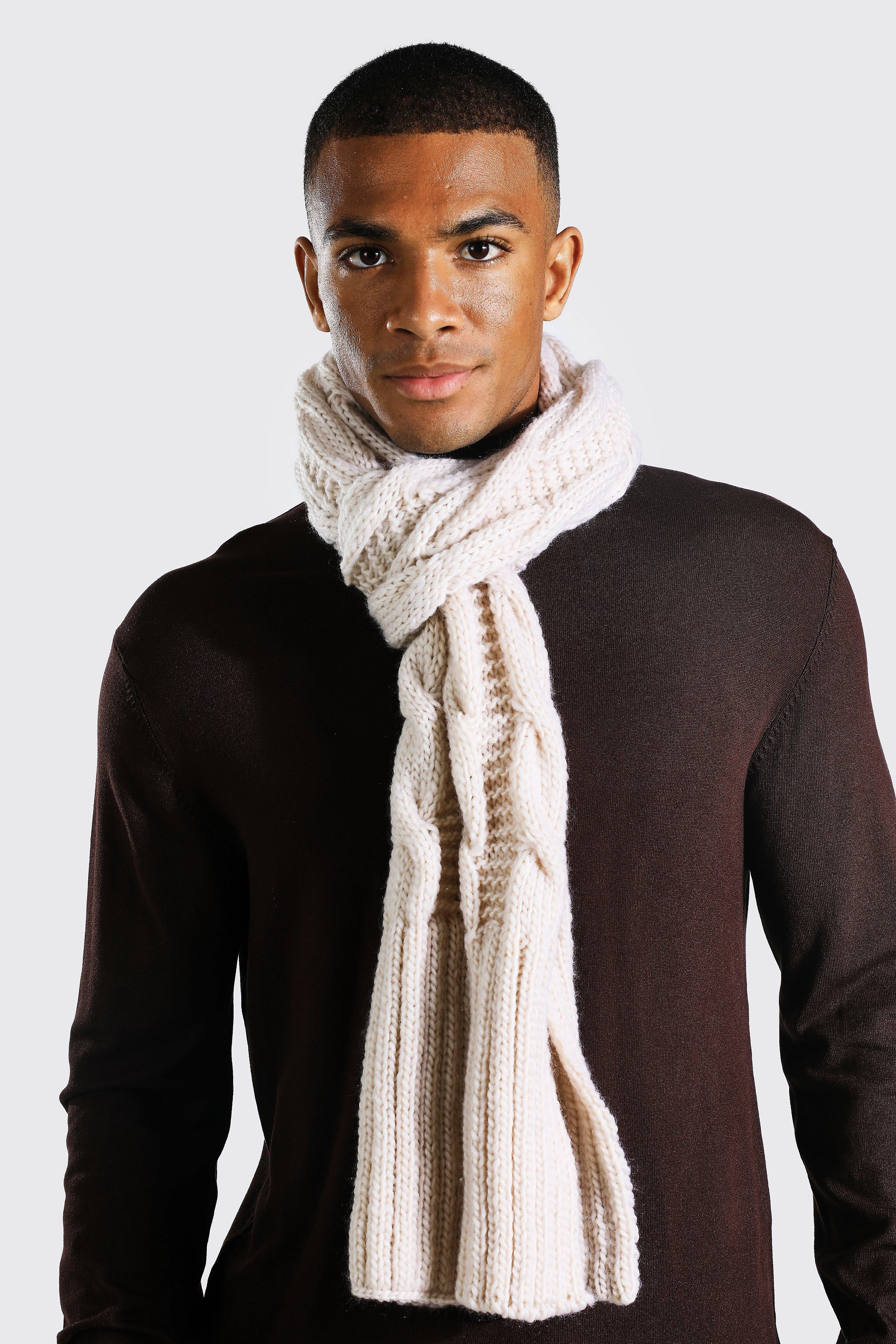 Cable Knitted Scarf