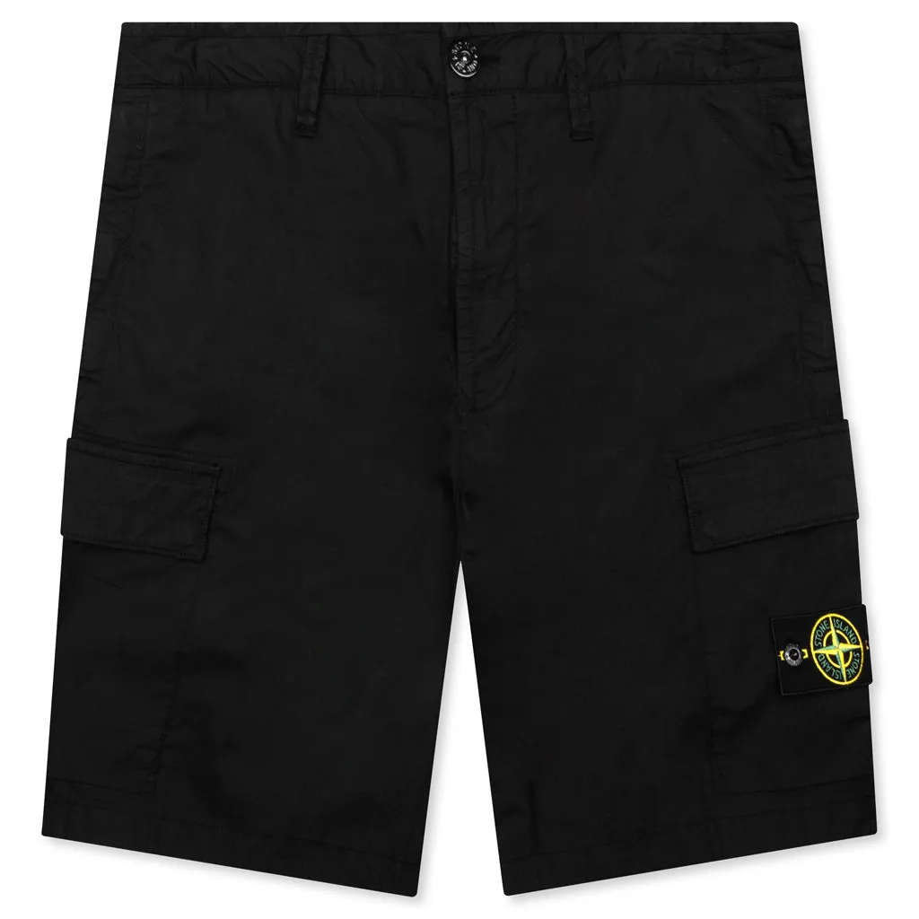 Cargo Bermuda Shorts - Black