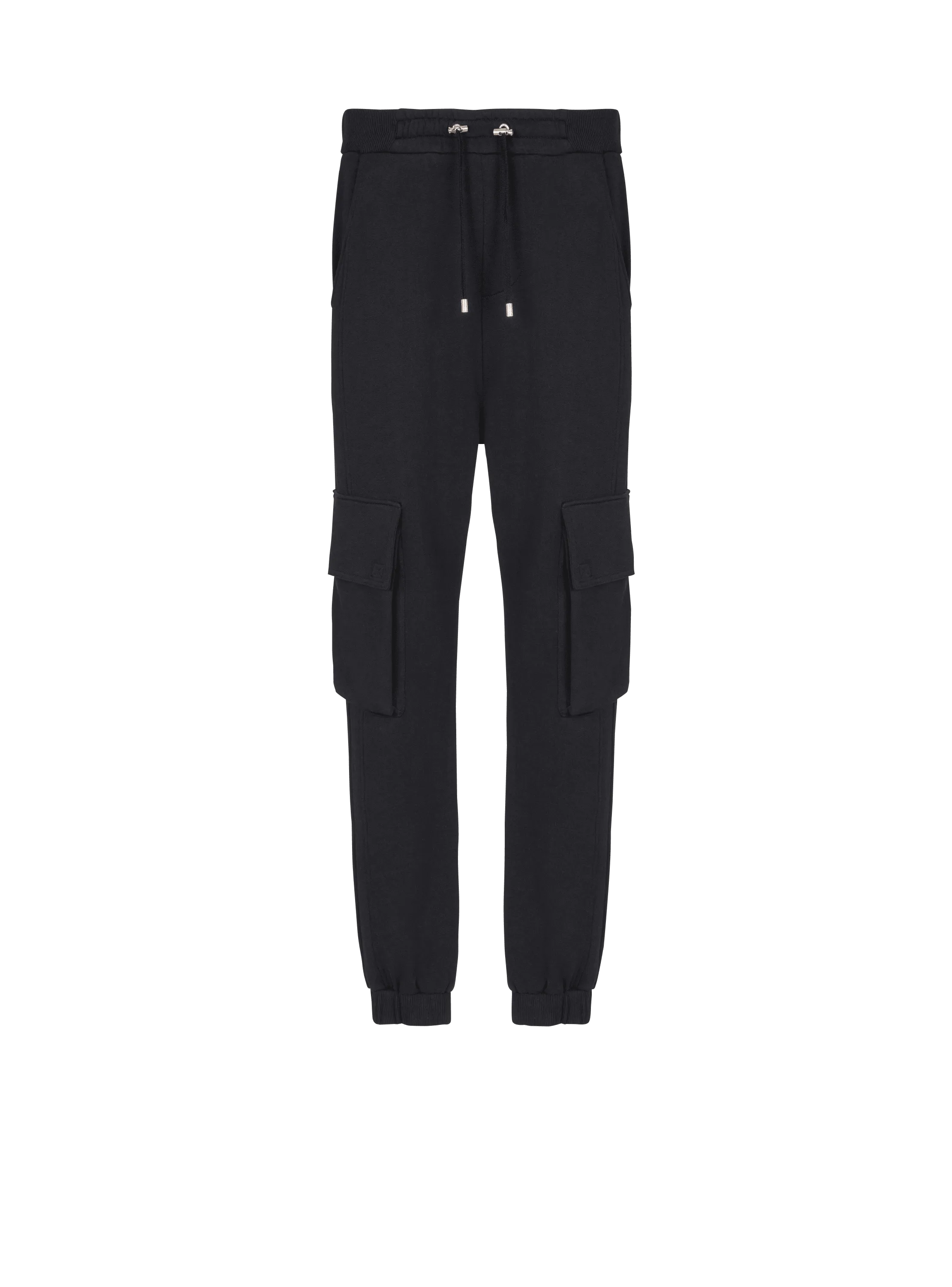 Cargo joggers with Balmain Paris print