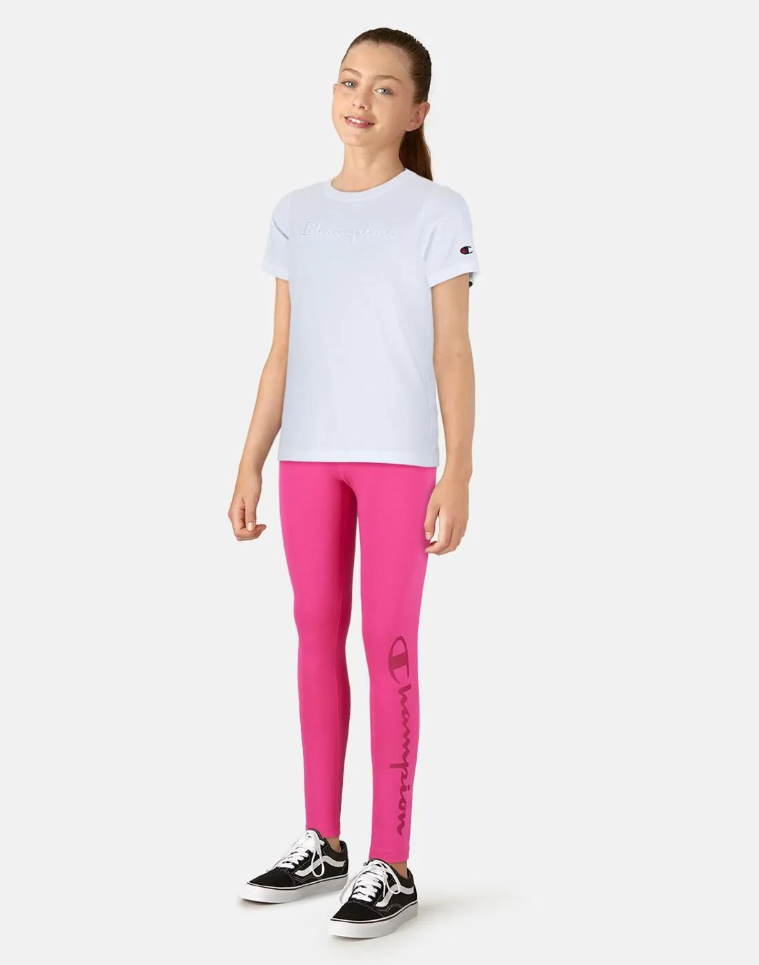 Champion Older Kids Logo Leggings