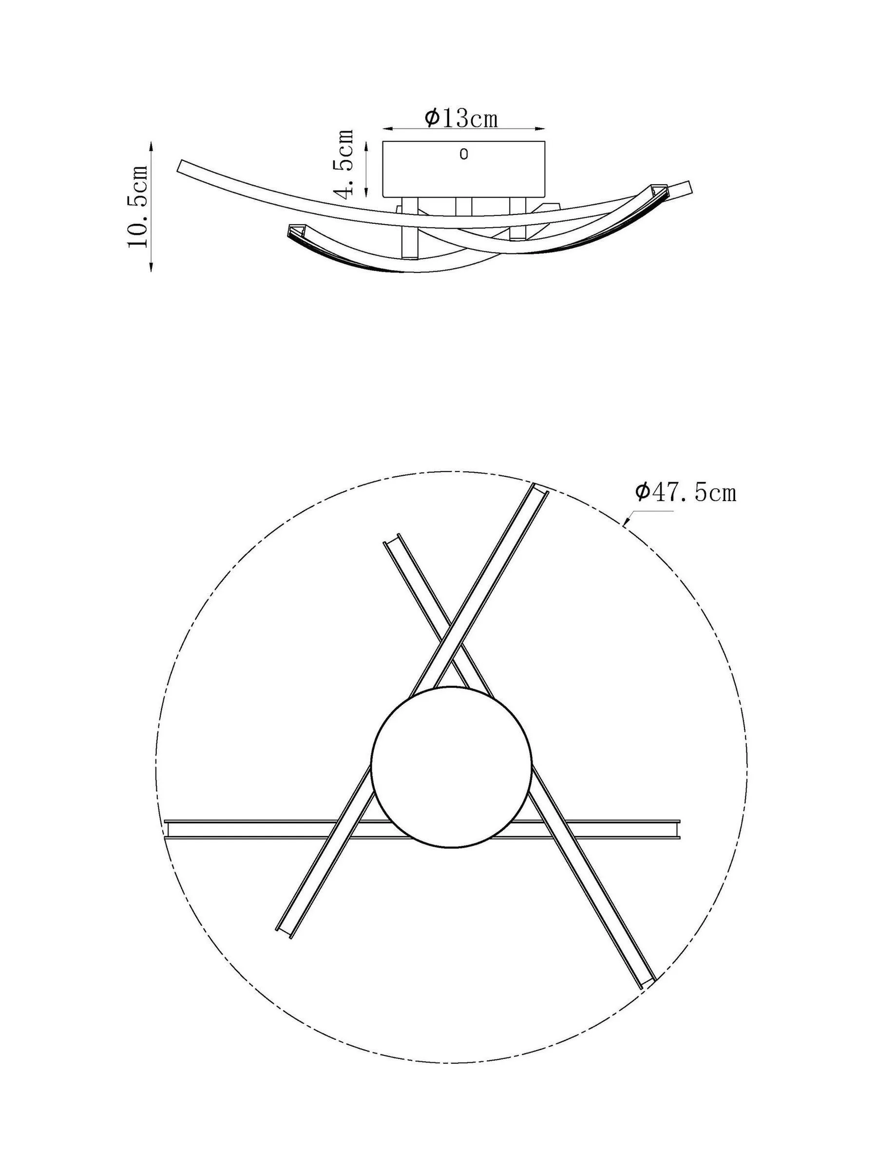 Chrome Amari LED Flush Ceiling Light