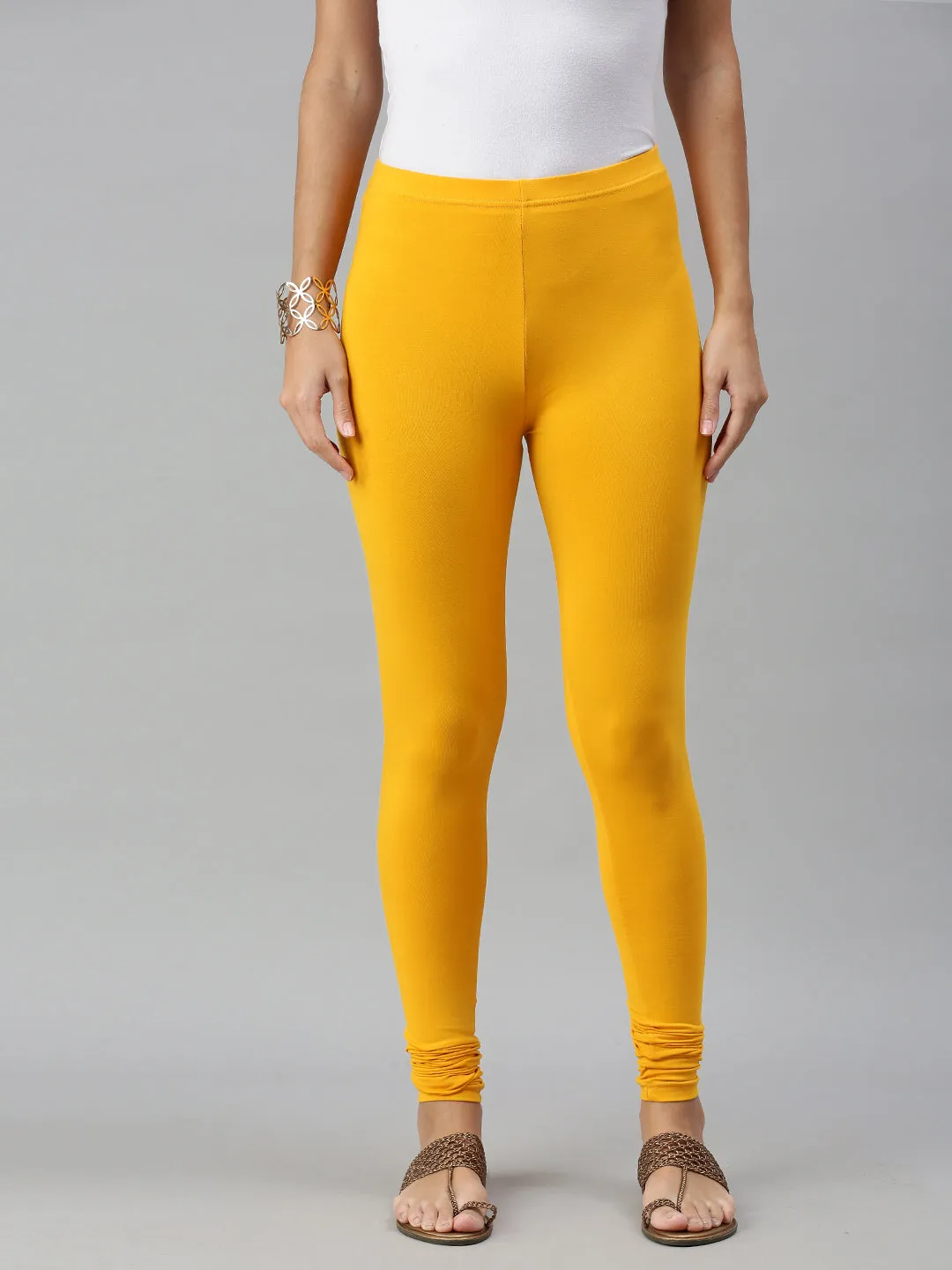 Churidar Leggings-Bright Yellow