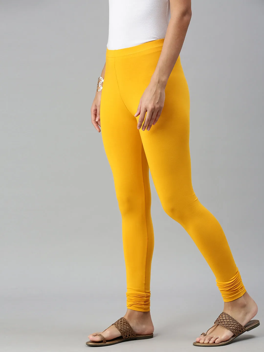 Churidar Leggings-Bright Yellow