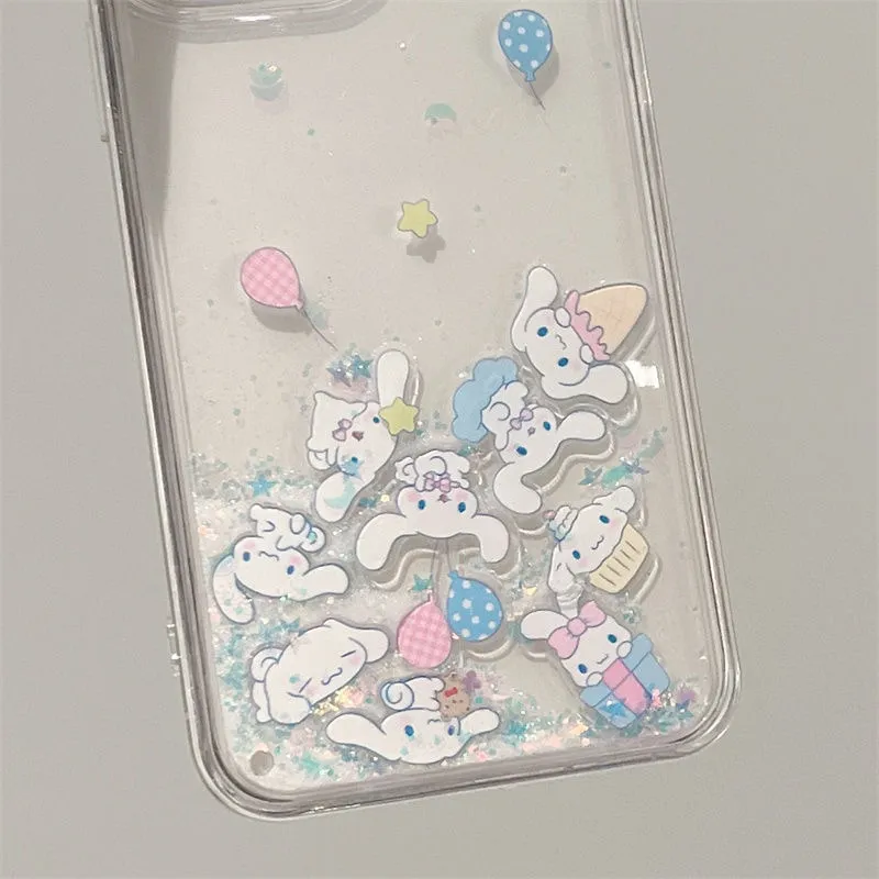 Cinnamoroll Glitter iPhone Case