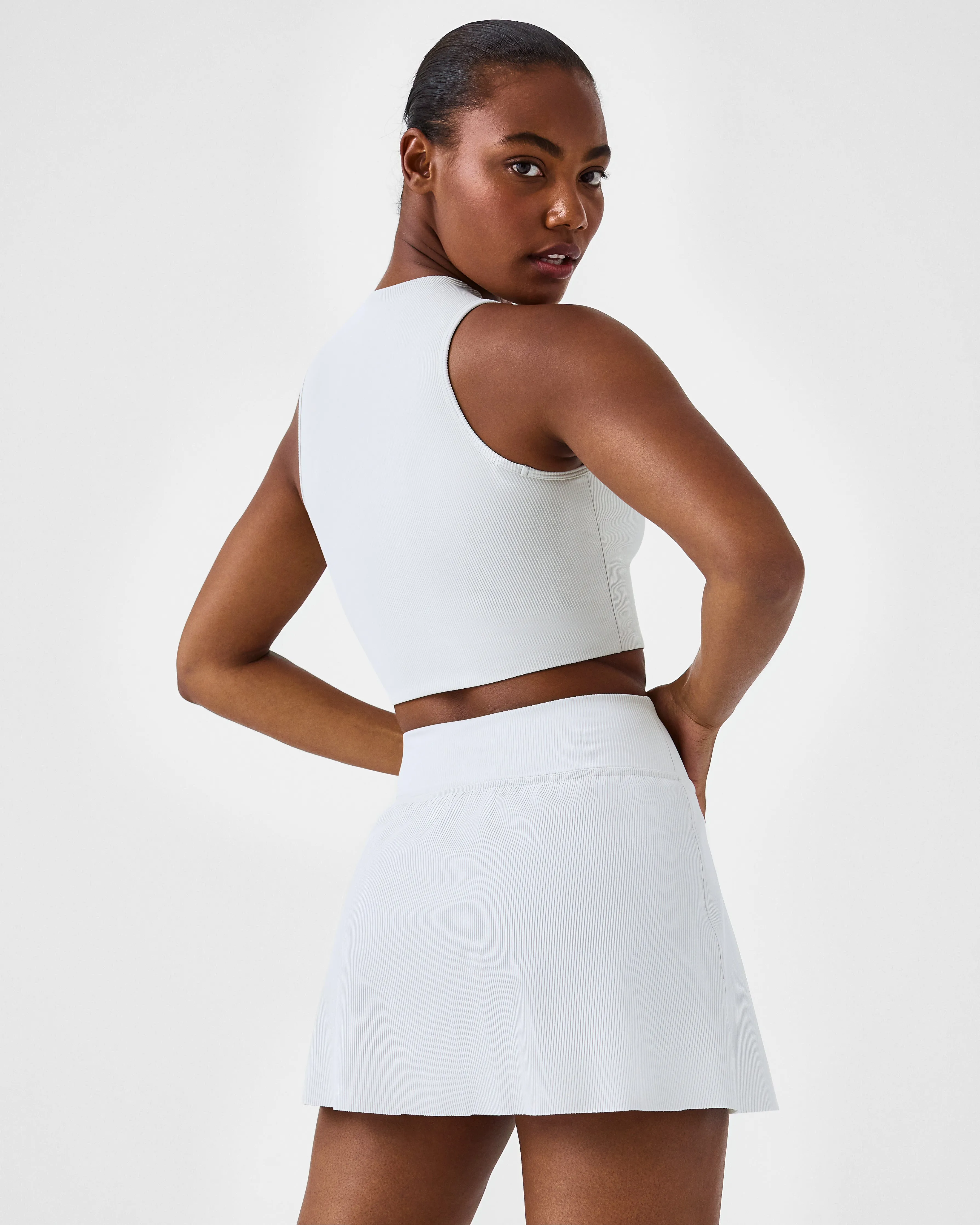 Contour Rib Mock Neck Crop Top