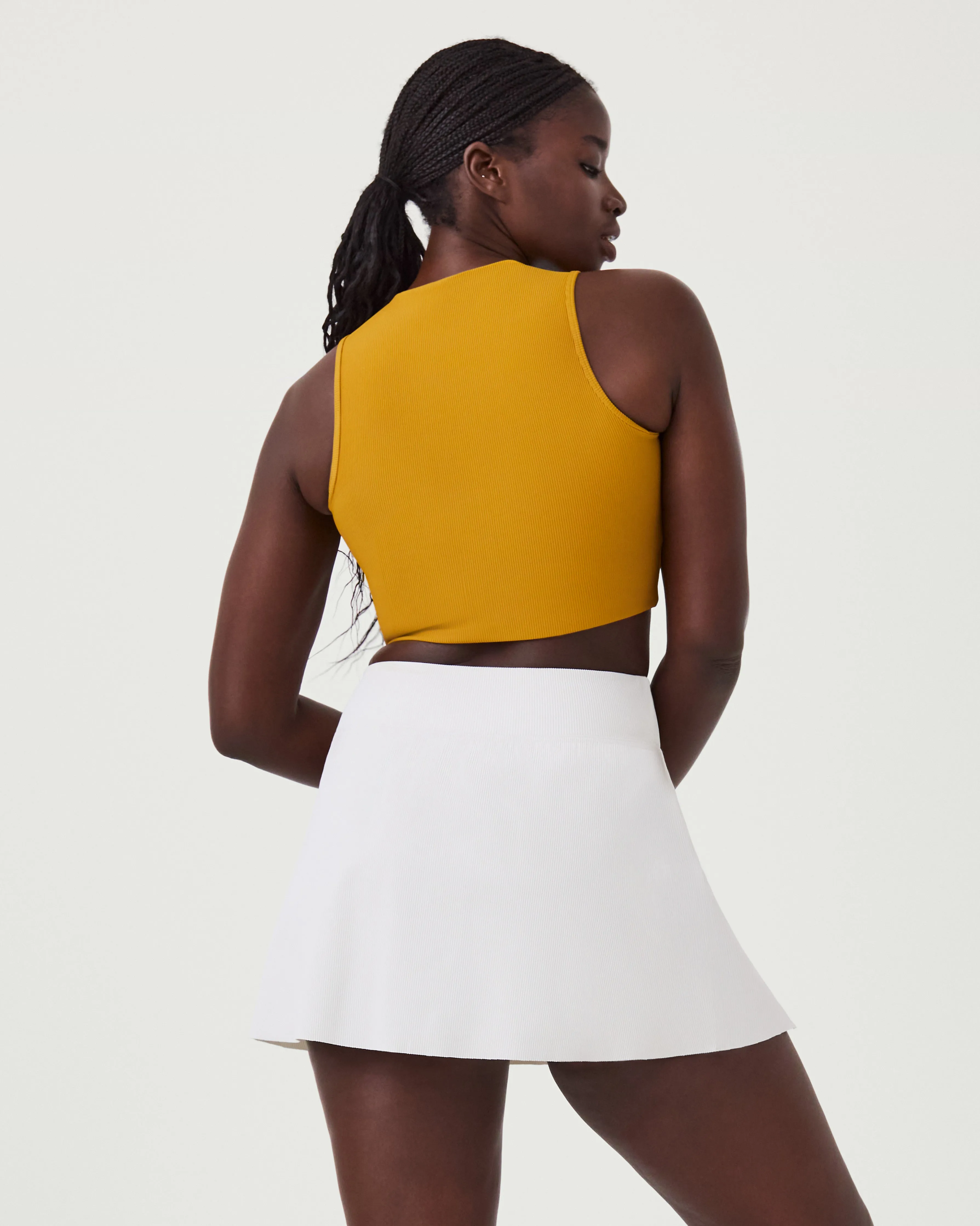 Contour Rib Mock Neck Crop Top