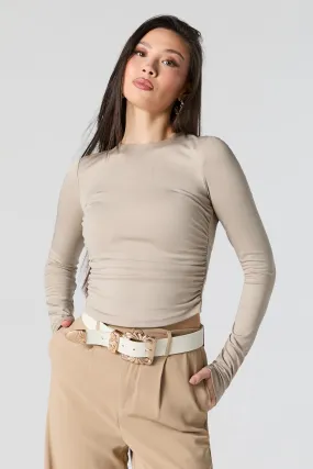 Contour Ruched Long Sleeve Top