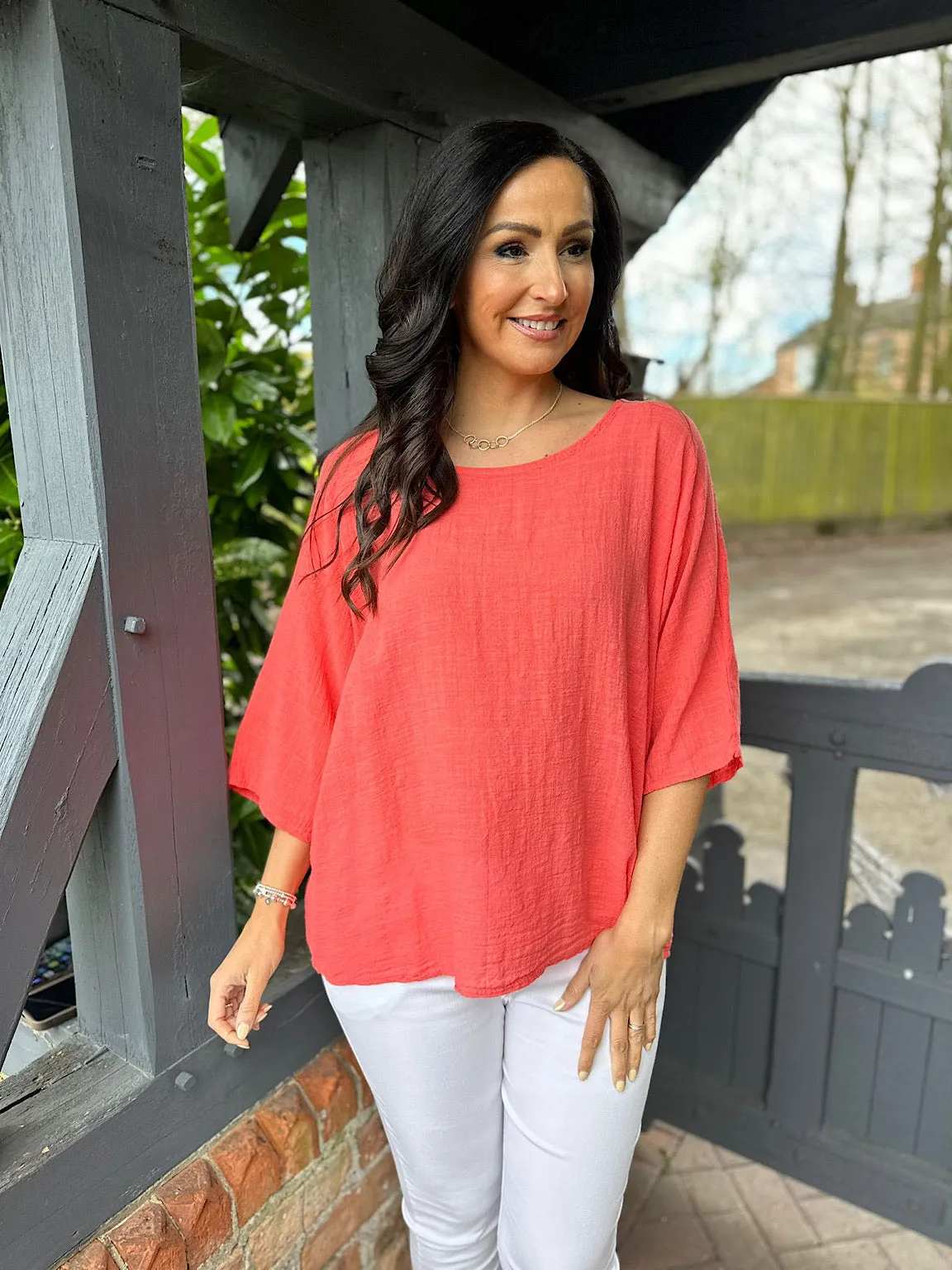 Coral Essential Top Callie