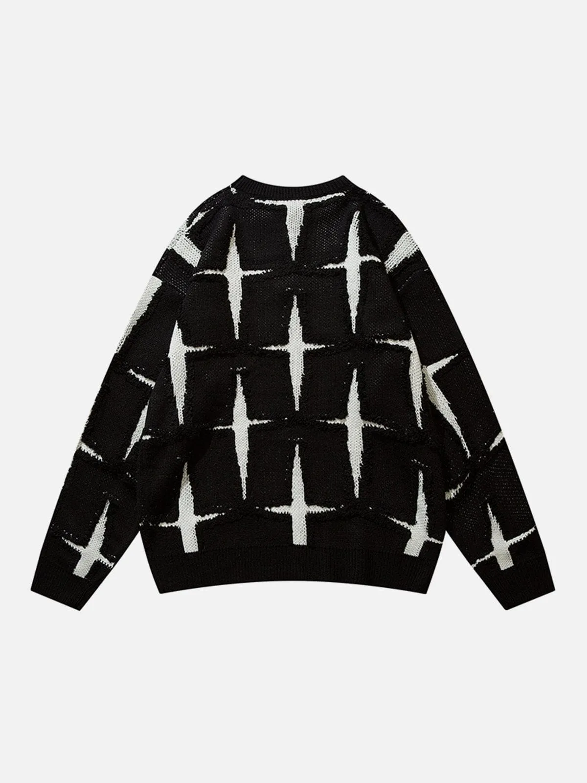 Cross Contrast Sweater