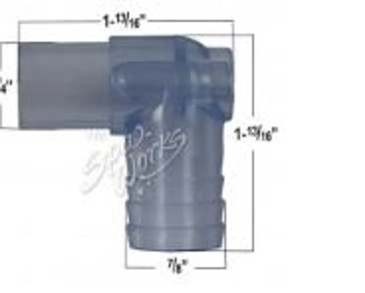 Crystal Waterfall 3/4 Barb Adapter 25259-109-014