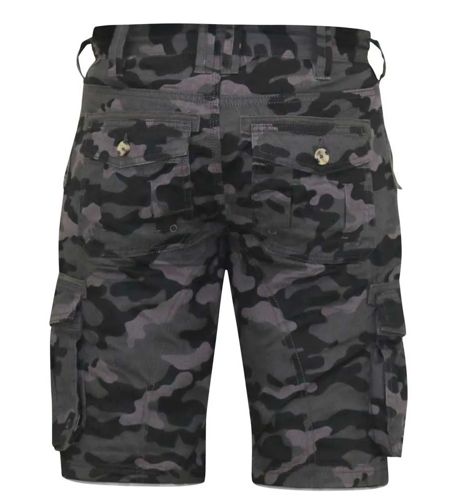 D555 Mens Camouflage Print Cargo Shorts (ZAVIER)