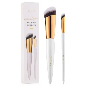 Docolor Foundation Brush and Concealer Brush Premium Synthetic Contour Makeup Brushes Perfect for Blending Liquid, Buffing, Crea