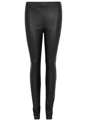 DOM GOOR Black leather leggings 
                         
                     
                