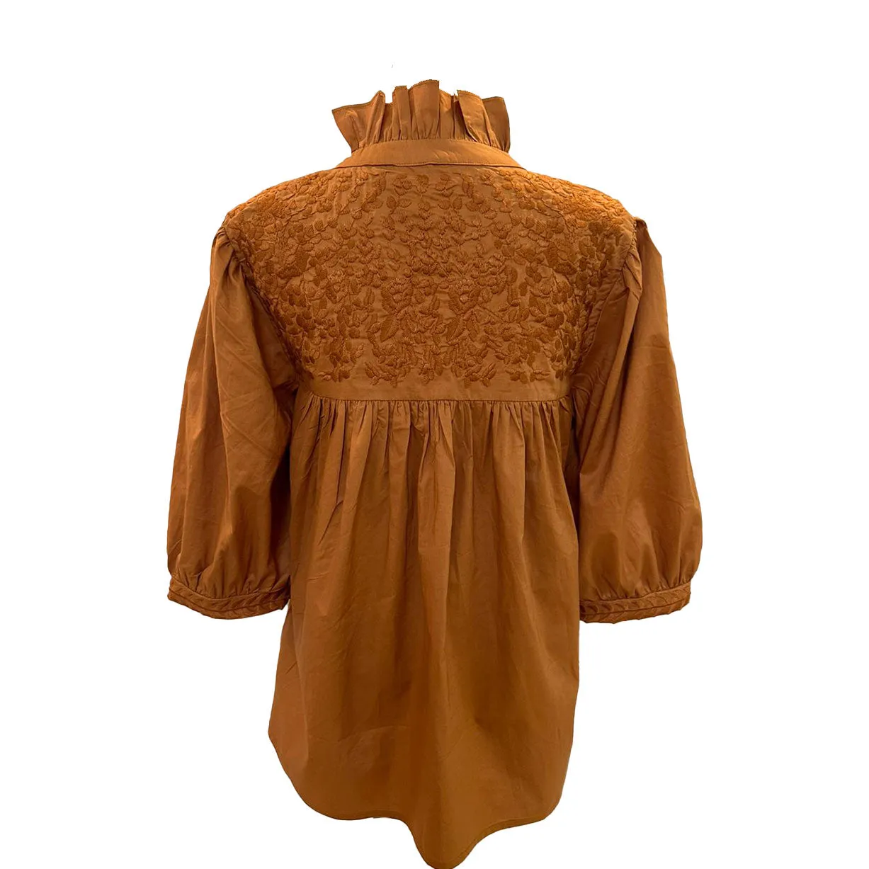 Double Burnt Orange Tailgater Blouse