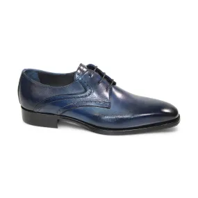 Duca Forano Men's Shoes Navy Calf-Skin Leather Oxford (D1152)