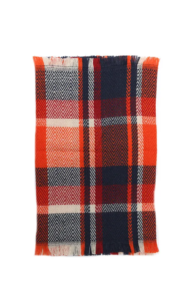 EAS9482 Plaid Infinity Scarf