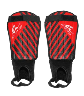 Eletto Red/Black/White Victory VI Soft Shell Soccer Shinpads