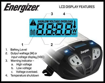 Energizer 500 Watt 12V Power Inverter EN500
