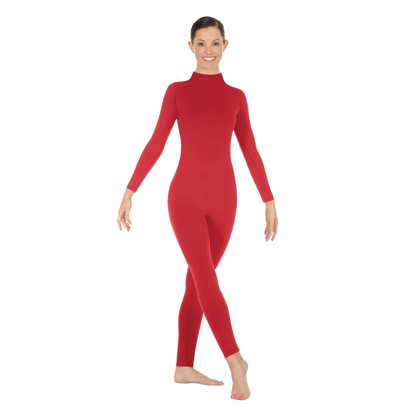 Eurotard Adult Mock Neck Long Sleeve Unitard