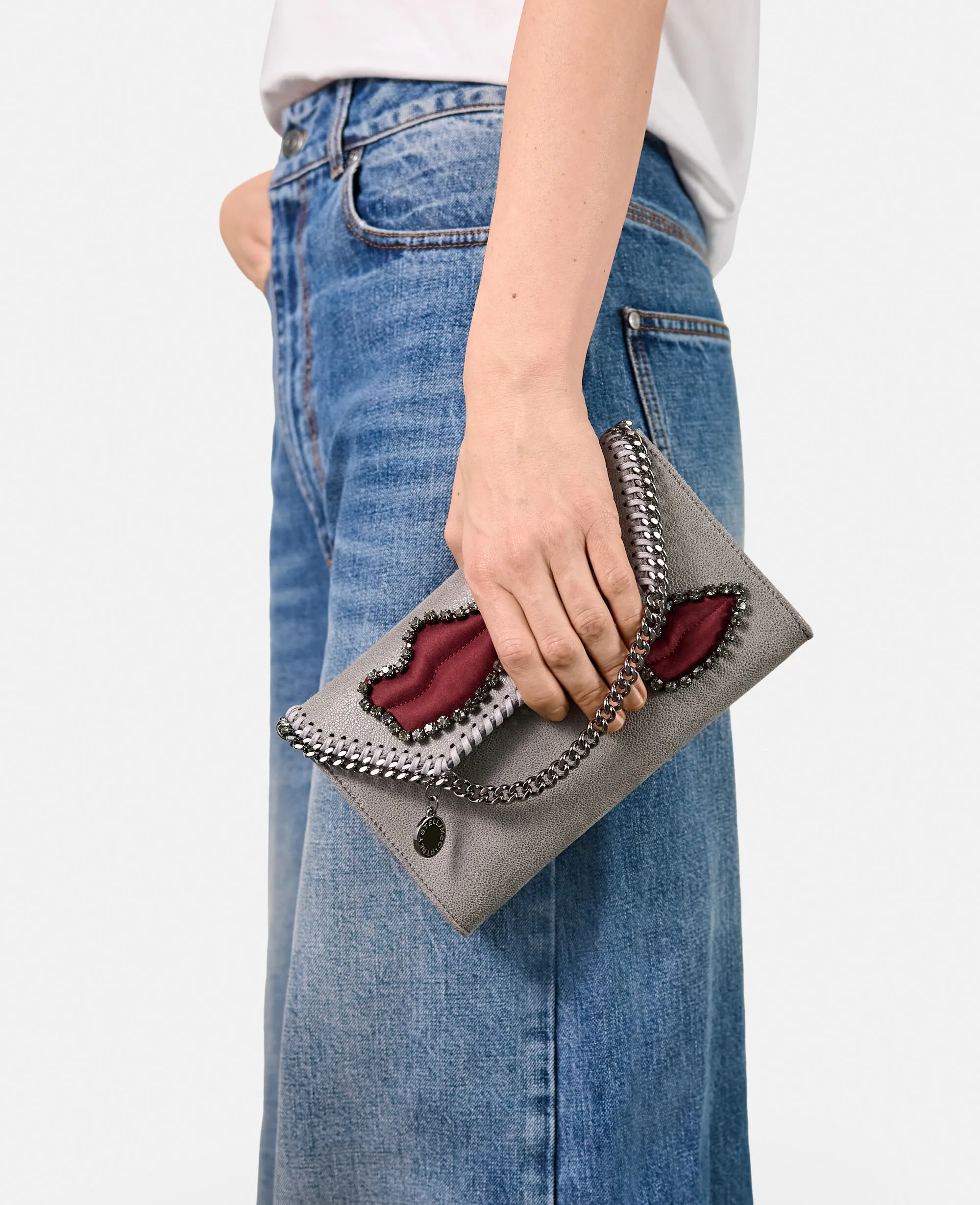 Falabella Lips Wallet Crossbody Bag