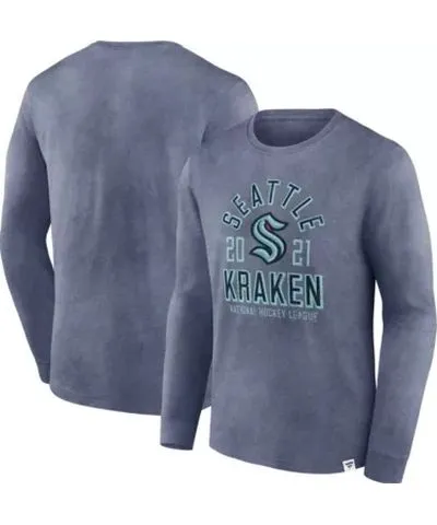 Fanatics Men's NHL Fanatics Deep Sea Seattle Kraken Keep The Zone Long Sleeve T-Shirt