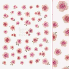 Floral Nail Art Sticker / Watercolor Roses
