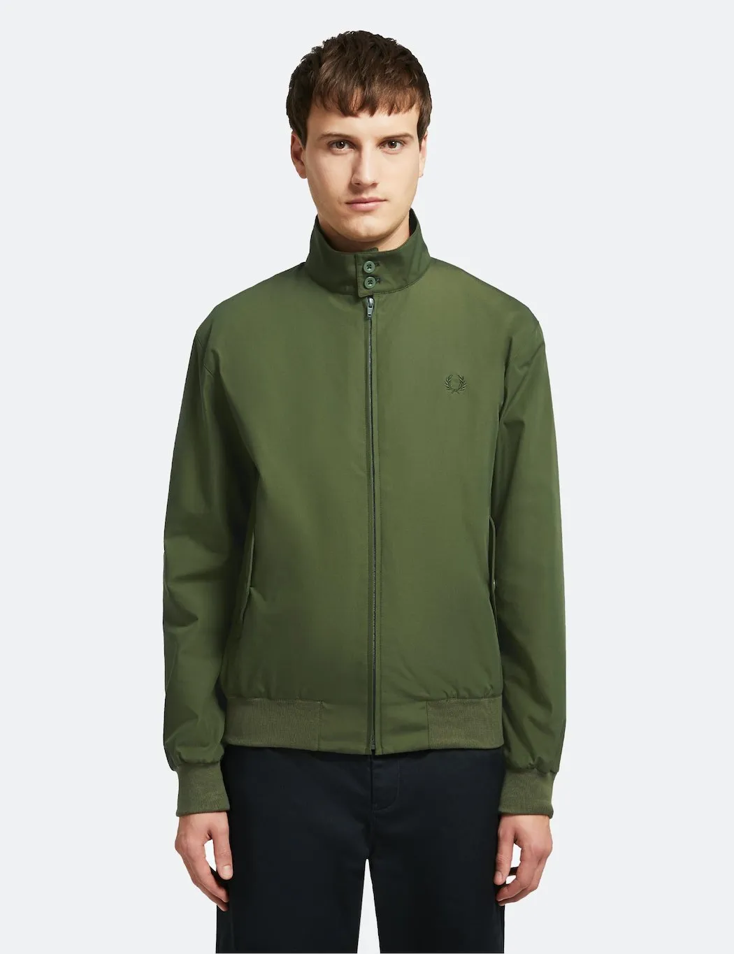 Fred Perry Re-issues Harrington Jacket (Made in UK) - Olive Green