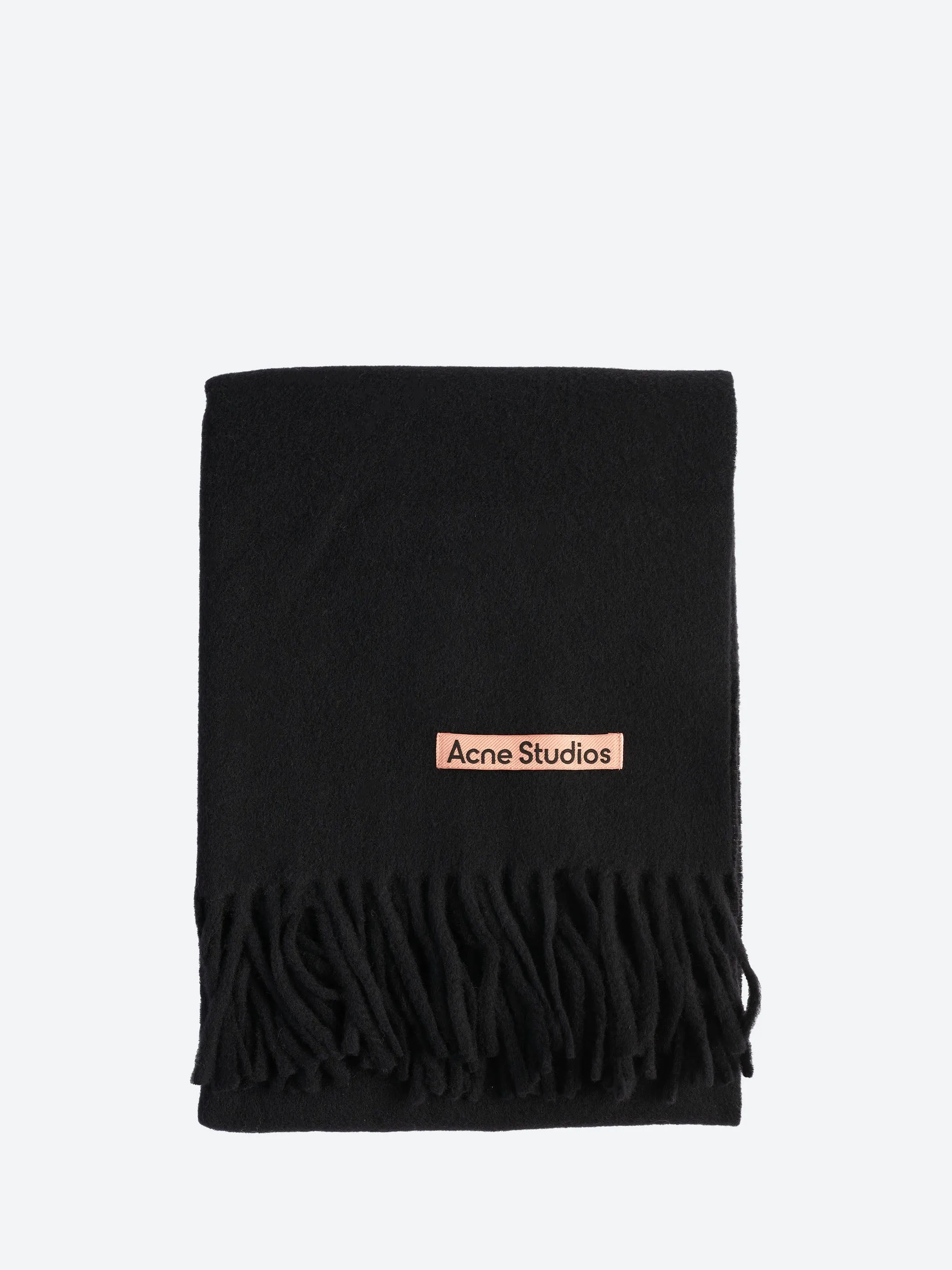 Fringe Wool Scarf - Narrow