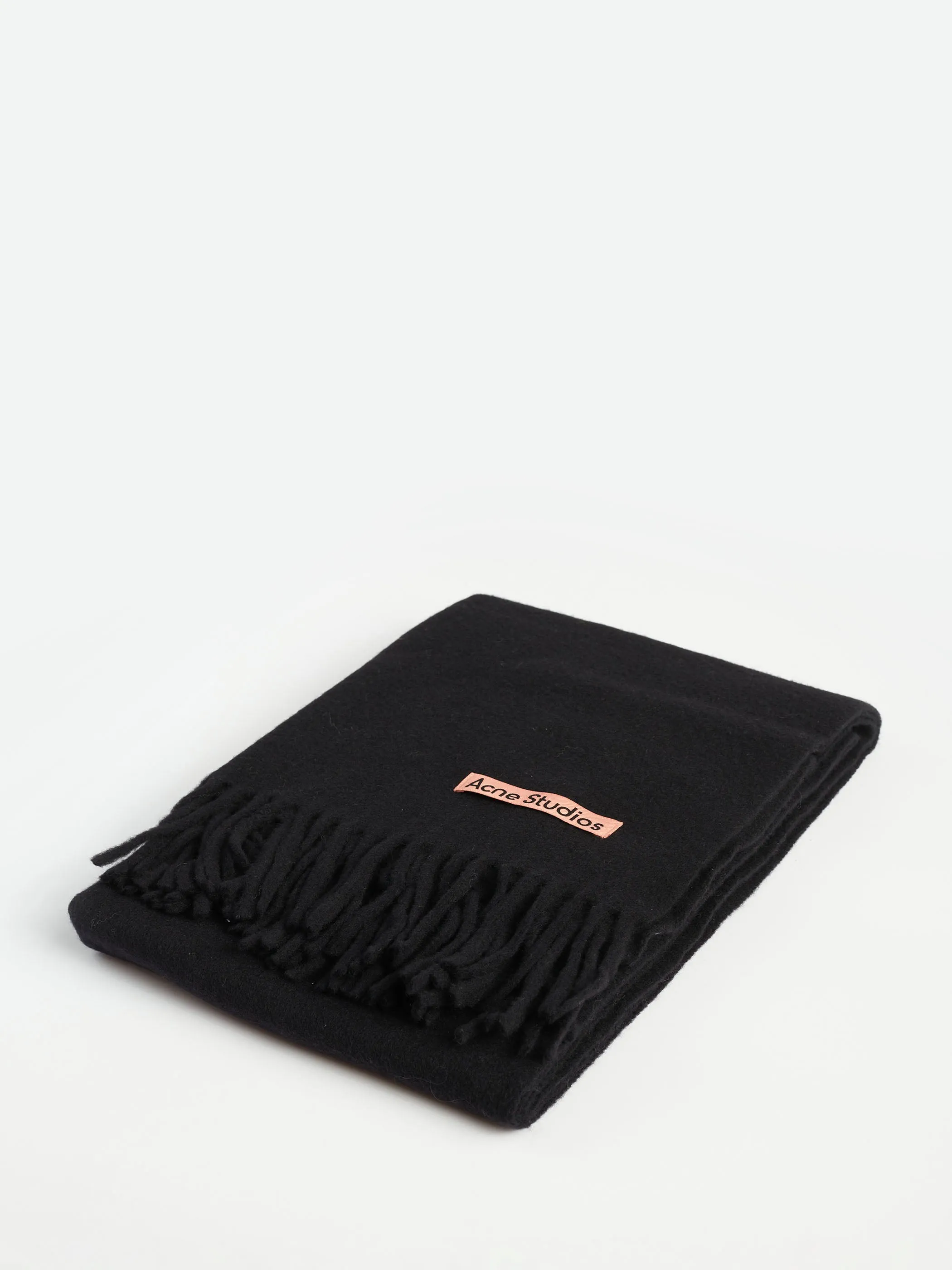 Fringe Wool Scarf - Narrow