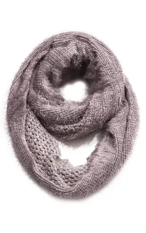 GAC265 Knit Faux Fur Infinity Scarf