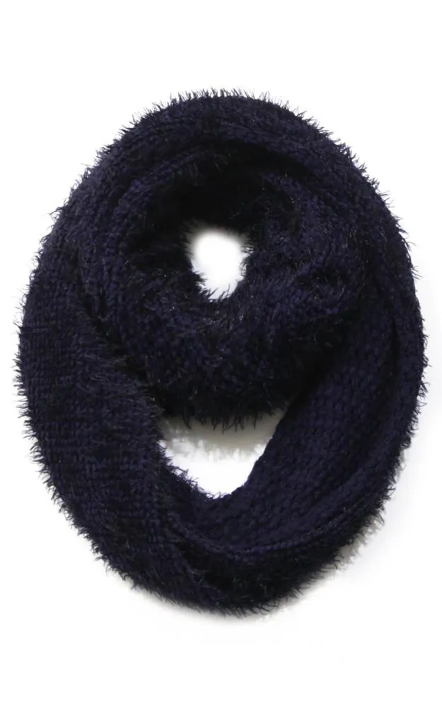 GAC265 Knit Faux Fur Infinity Scarf